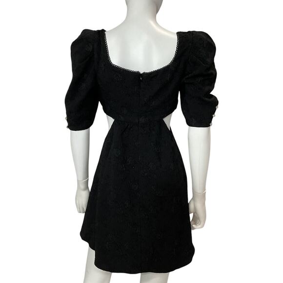 Majorelle Textured Black Tillie Mini Dress Size S - Picture 3 of 5